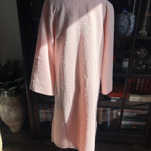 Natori, Mattelisse Pink Zipper Front Robe, Women’s Medium - Picture 3 of 5